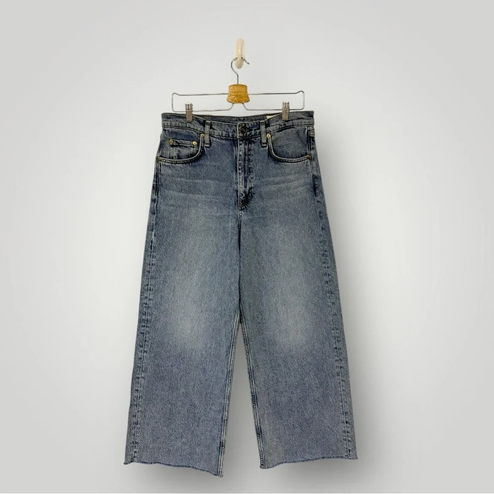 Rag & Bone Andi Ankle-Length Wide Leg Jeans Cecilia Sz‎ 31